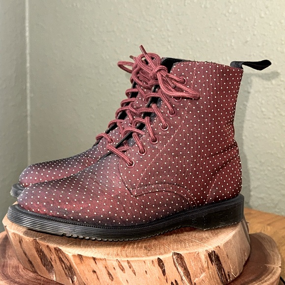 *RARE* DR. MARTENS Evan Polka Dot Women’s Boots - Picture 2 of 15